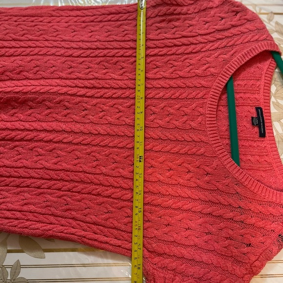 American Eagle Outfitters Coral Crew Neck Cable Knit Sweater L/ G Better For M - Picture 5 of 8